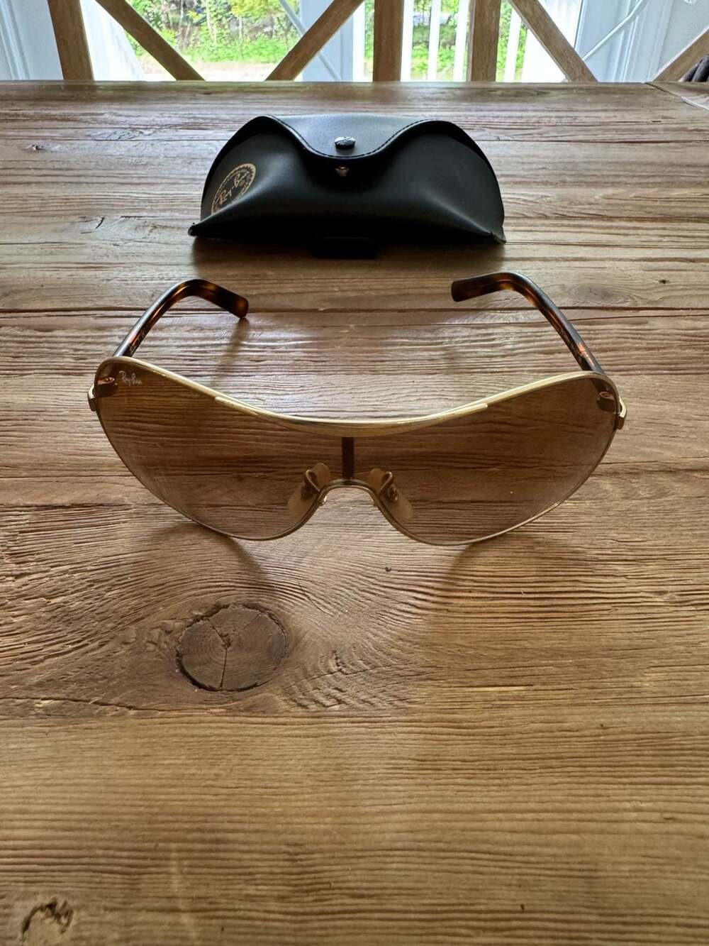 Ray-Ban RB 3455E 001/13 Gold Tortoise Sunglasses